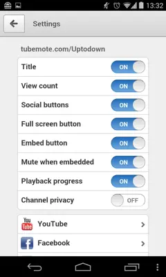 TubeMote android App screenshot 1